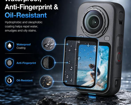 For Insta360 X6 PULUZ 9H 2.5D Curved HD Screen Tempered Glass Film, Screen Film