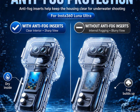 For Insta360 Luna Ultra Waterproof Housing 60m/196ft Underwater Diving Case, High-transparency Optical Glass, For Insta360 Luna Ultra