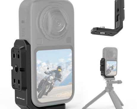 For Insta360 X6 PULUZ Magnetic Horizontal Quick Release Plate L Bracket, For Insta360 X6