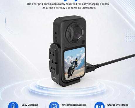 For Insta360 X6 PULUZ Magnetic Horizontal Quick Release Plate L Bracket, For Insta360 X6