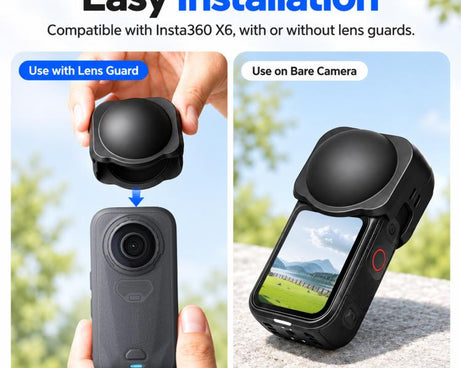 For Insta360 X6 PULUZ Silicone Protective Lens Cover, Lens Cover