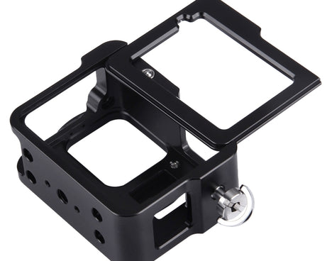 PULUZ Housing Shell CNC Aluminum Alloy Protective Cage with Insurance Frame & 52mm UV Lens for GoPro HERO(2018) /7 Black /6 /5, For HERO6 /5 Pull Frame UK Stock, For HERO6 /5 Pull Frame US Stock, For HERO6 /5 Pull Frame AE Stock, For HERO6 /5 Pull Fram...