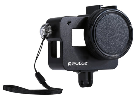 PULUZ Housing Shell CNC Aluminum Alloy Protective Cage with Insurance Frame & 52mm UV Lens for GoPro HERO(2018) /7 Black /6 /5, For HERO6 /5 Pull Frame UK Stock, For HERO6 /5 Pull Frame US Stock, For HERO6 /5 Pull Frame AE Stock, For HERO6 /5 Pull Fram...