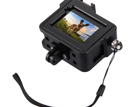 PULUZ Housing Shell CNC Aluminum Alloy Protective Cage with Insurance Frame & 52mm UV Lens for GoPro HERO(2018) /7 Black /6 /5, For HERO6 /5 Pull Frame UK Stock, For HERO6 /5 Pull Frame US Stock, For HERO6 /5 Pull Frame AE Stock, For HERO6 /5 Pull Fram...