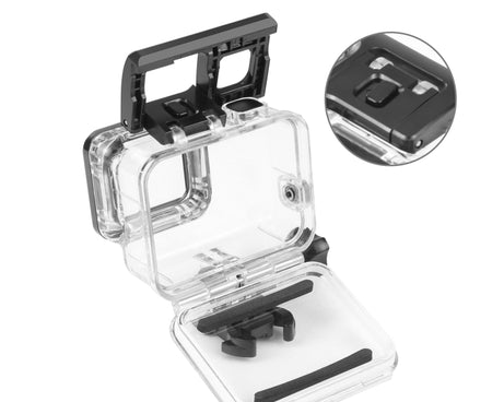 PULUZ for GoPro HERO(2018) / HERO7 Black /6 /5 60m Underwater Waterproof Housing Diving Protective Case with Buckle Basic Mount & Screw, For HERO5