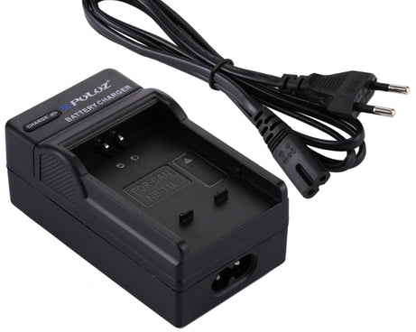 PULUZ EU Plug Battery Charger with Cable for Canon NB-11L Battery, NB-11L UE Plug