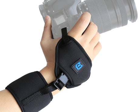 PULUZ Soft Neoprene Hand Grip Wrist Strap with 1/4 inch Screw Plastic Plate for SLR / DSLR Cameras