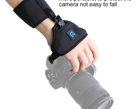 PULUZ Soft Neoprene Hand Grip Wrist Strap with 1/4 inch Screw Plastic Plate for SLR / DSLR Cameras
