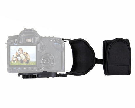 PULUZ Soft Neoprene Hand Grip Wrist Strap with 1/4 inch Screw Plastic Plate for SLR / DSLR Cameras