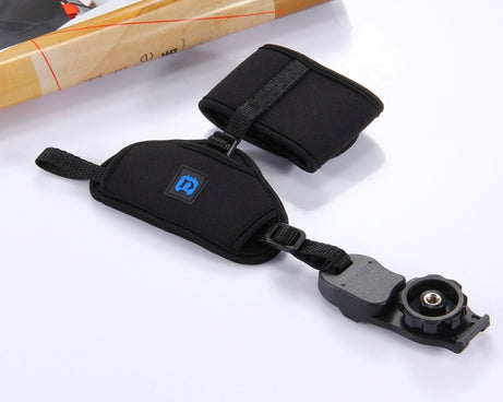 PULUZ Soft Neoprene Hand Grip Wrist Strap with 1/4 inch Screw Plastic Plate for SLR / DSLR Cameras