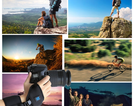 PULUZ Soft Neoprene Hand Grip Wrist Strap with 1/4 inch Screw Plastic Plate for SLR / DSLR Cameras