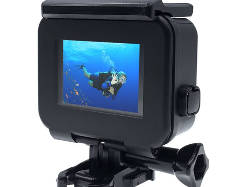 PULUZ 60m Waterproof Housing Protective Case for GoPro HERO(2018) / HERO7 Black /6 /5, with Buckle Basic Mount & Screw, No Need to Remove Lens, 2 in 1 for HERO5, 2 in 1 for HERO5 (AE)