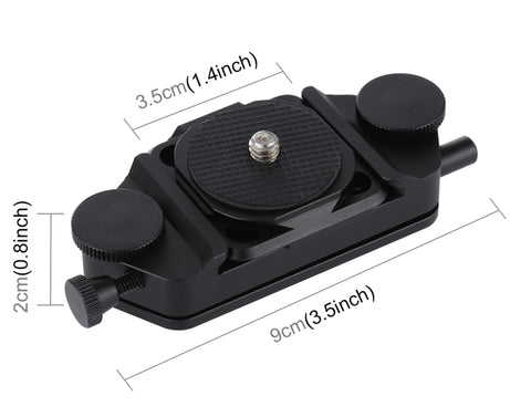 PULUZ Capture Camera Clip CNC Aluminum Alloy Quick Release Clip with Plate