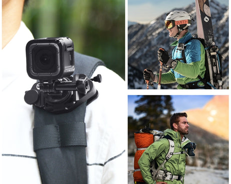 PULUZ Capture Camera Clip CNC Aluminum Alloy Quick Release Clip with Plate