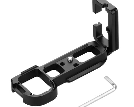 PULUZ 1/4 inch Vertical Shoot Quick Release L Plate Bracket Base Holder for Sony A7R / A7 / A7S, For Sony A7R (Black), For Sony A7R (Red)
