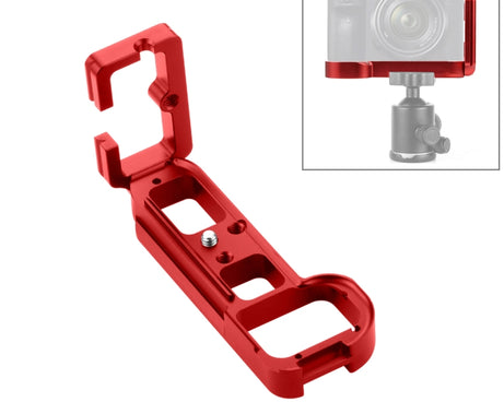 PULUZ 1/4 inch Vertical Shoot Quick Release L Plate Bracket Base Holder for Sony A7R / A7 / A7S, For Sony A7R (Black), For Sony A7R (Red)