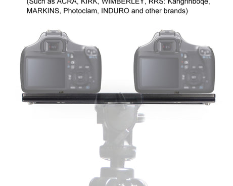 PULUZ 200mm Length PU-200 Aluminum-magnesium Alloy Quick Release Plate QR Clamp for Benro B3 / J2 /J3 Tripod Ball Head