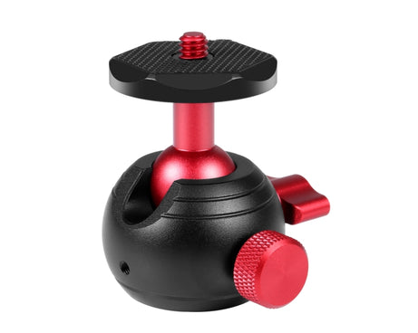 PULUZ 360 Degree Panoramic Metal Tripod Ball Head Adapter, 360 Panorama (Red)