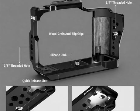 For Canon EOS R50 V PULUZ Live Streaming Camera Cage Expansion Mount Frame, For Canon EOS R50 V
