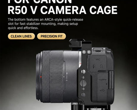 For Canon EOS R50 V PULUZ Live Streaming Camera Cage Expansion Mount Frame, For Canon EOS R50 V