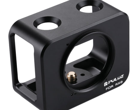PULUZ for Sony RX0 Aluminum Alloy Protective Cage + 37mm UV Filter Lens + Lens Sunshade with Screws and Screwdrivers, Cage Black, Cage Gold, Cage Blue, Cage Red, Cage Silver, Cage Black(US)