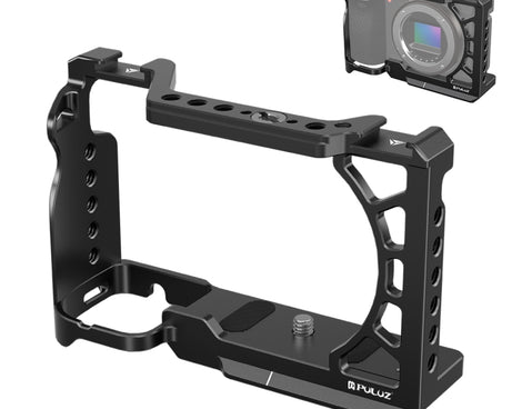 For Sony A6500 / A6400 / A6300 / A6000 PULUZ Metal Camera Cage Expansion Mount Stabilizer Rig, For Sony A6500 / A6400 / A6300 / A6000