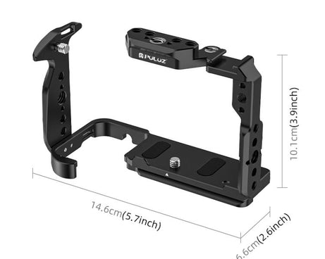 For Sony Sony Cinema Line FX2 / ILME-FX2B PULUZ Metal Camera Cage Stabilizer Rig, For Sony Cinema Line FX2 Cage