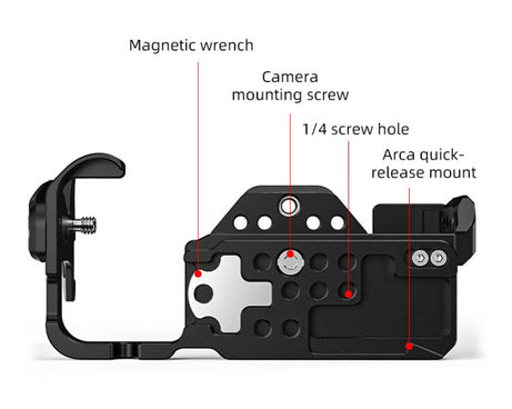 For Sony Sony Cinema Line FX2 / ILME-FX2B PULUZ Metal Camera Cage Stabilizer Rig, For Sony Cinema Line FX2 Cage