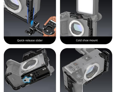 For Sony Sony Cinema Line FX2 / ILME-FX2B PULUZ Metal Camera Cage Stabilizer Rig, For Sony Cinema Line FX2 Cage