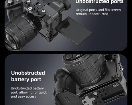 For Sony Sony Cinema Line FX2 / ILME-FX2B PULUZ Metal Camera Cage Stabilizer Rig, For Sony Cinema Line FX2 Cage