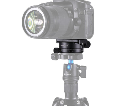 PULUZ Aluminum Alloy 360 Degree Rotation Panorama Ball Head with Quick Release Plate for Camera Tripod Head, Panorama Ball Head