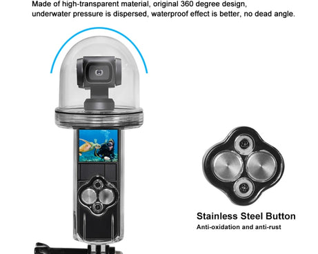 PULUZ 60m Underwater Waterproof Housing Diving Case Cover for DJI Osmo Pocket
