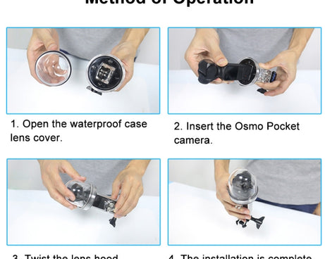 PULUZ 60m Underwater Waterproof Housing Diving Case Cover for DJI Osmo Pocket