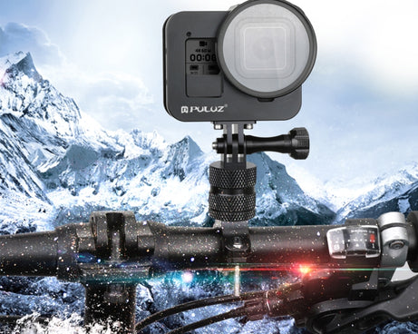 PULUZ Housing Shell CNC Aluminum Alloy Protective Cage with Insurance Frame & 52mm UV Lens for GoPro HERO8 Black, For HERO8 Black with Frame
