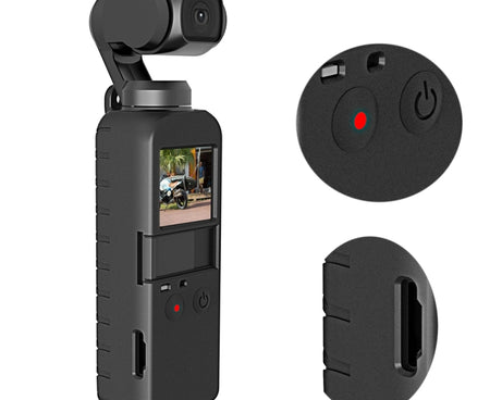 PULUZ  2 in 1 Diamond Texture Silicone Cover Case Set for DJI OSMO Pocket