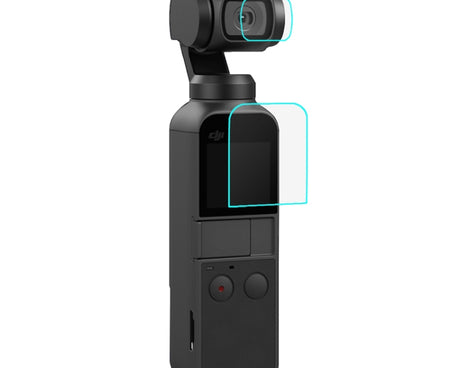 PULUZ 9H 2.5D HD Tempered Glass Lens Protector + Screen Film for DJI OSMO Pocket Gimbal