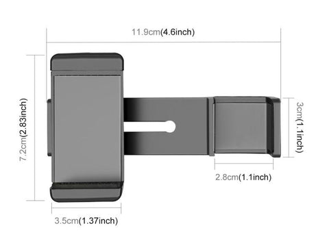 PULUZ Smartphone Fixing Clamp 1/4 inch Holder Mount Bracket for DJI OSMO Pocket / Pocket 2
