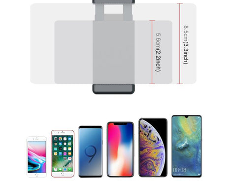 PULUZ Smartphone Fixing Clamp 1/4 inch Holder Mount Bracket for DJI OSMO Pocket / Pocket 2