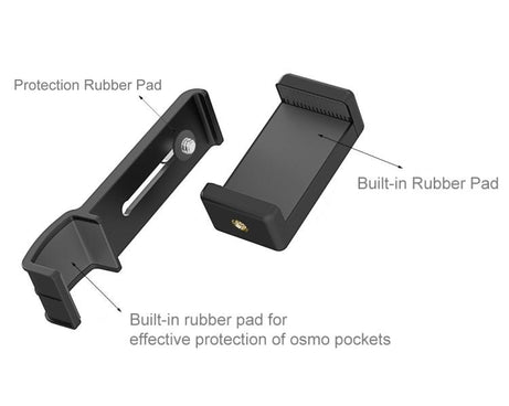 PULUZ Smartphone Fixing Clamp 1/4 inch Holder Mount Bracket for DJI OSMO Pocket / Pocket 2