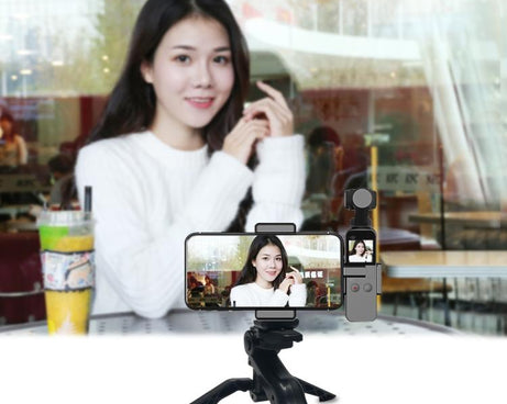PULUZ Smartphone Fixing Clamp 1/4 inch Holder Mount Bracket for DJI OSMO Pocket / Pocket 2