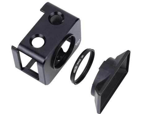 PULUZ Aluminum Alloy Protective Cage + 37mm UV Filter Lens + Lens Sunshade with Screws and Screwdrivers for Sony RX0 / RX0 II, For Sony RX0 II