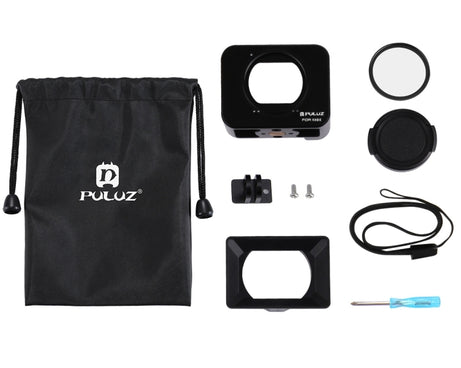 PULUZ Aluminum Alloy Protective Cage + 37mm UV Filter Lens + Lens Sunshade with Screws and Screwdrivers for Sony RX0 / RX0 II, For Sony RX0 II