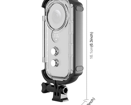 PULUZ 30m Underwater Waterproof Housing Protective Case for Insta360 ONE X, with Buckle Basic Mount & Screw, For Insta360 ONE X