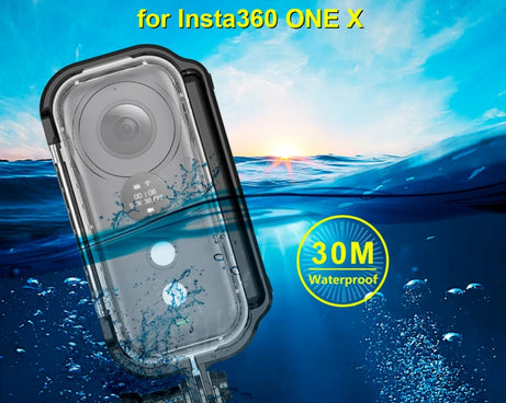 PULUZ 30m Underwater Waterproof Housing Protective Case for Insta360 ONE X, with Buckle Basic Mount & Screw, For Insta360 ONE X