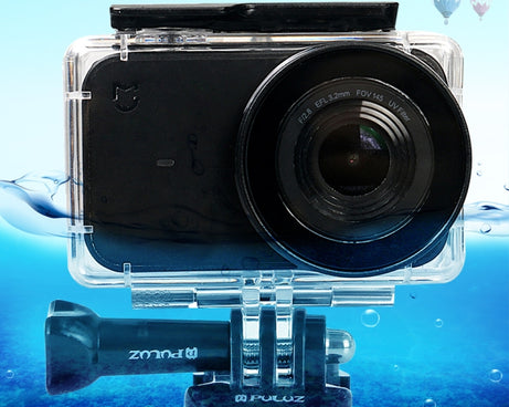 PULUZ 45m Underwater Acrylic Plexiglass Waterproof Housing Diving Case for Xiaomi Mijia Small Camera, with Buckle Basic Mount & Screw, For Mijia Small Camera