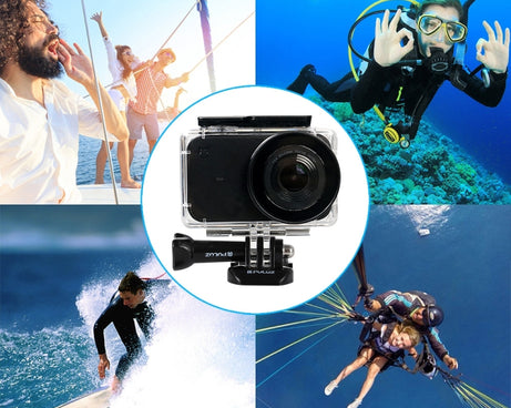 PULUZ 45m Underwater Acrylic Plexiglass Waterproof Housing Diving Case for Xiaomi Mijia Small Camera, with Buckle Basic Mount & Screw, For Mijia Small Camera
