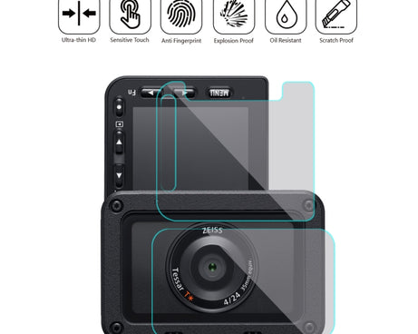 PULUZ  Front Lens and Back LCD Display Flexible Anti-fingerprint AF HD Film for Sony RX0 II / RX0, For Sony RX0 II