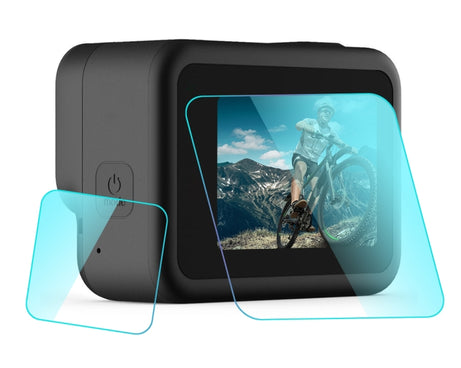 PULUZ for GoPro HERO8 Black Lens + LCD Display 9H 2.5D Tempered Glass Film, For GoPro HERO8 Black