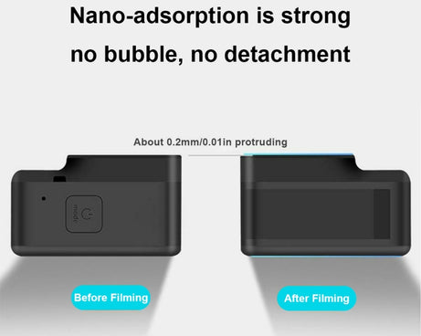 PULUZ for GoPro HERO8 Black Lens + LCD Display 9H 2.5D Tempered Glass Film, For GoPro HERO8 Black