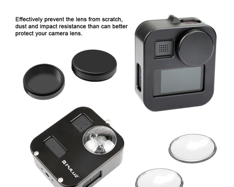PULUZ Housing Shell CNC Aluminum Alloy Protective Cage for GoPro Max, Aluminum Alloy Cage